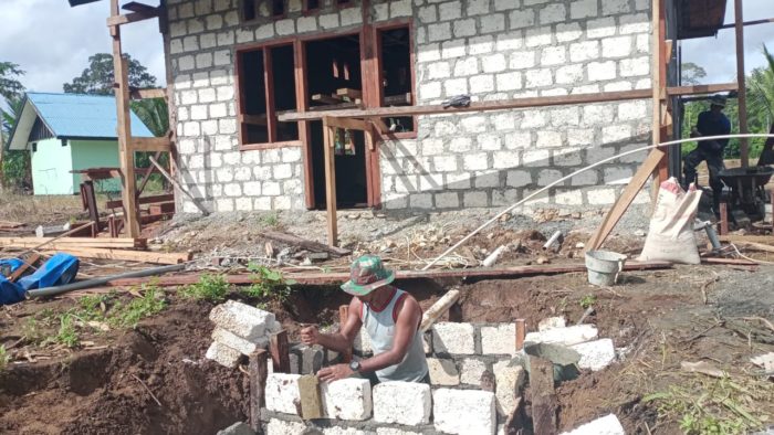 Bangunan Rumah Pastori TMMD yang Diidamkan Warga