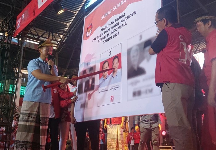 Kaesang Pangarep saat kampanye di Toraja Utara. Foto: Muchamad Sholihin/detikcom