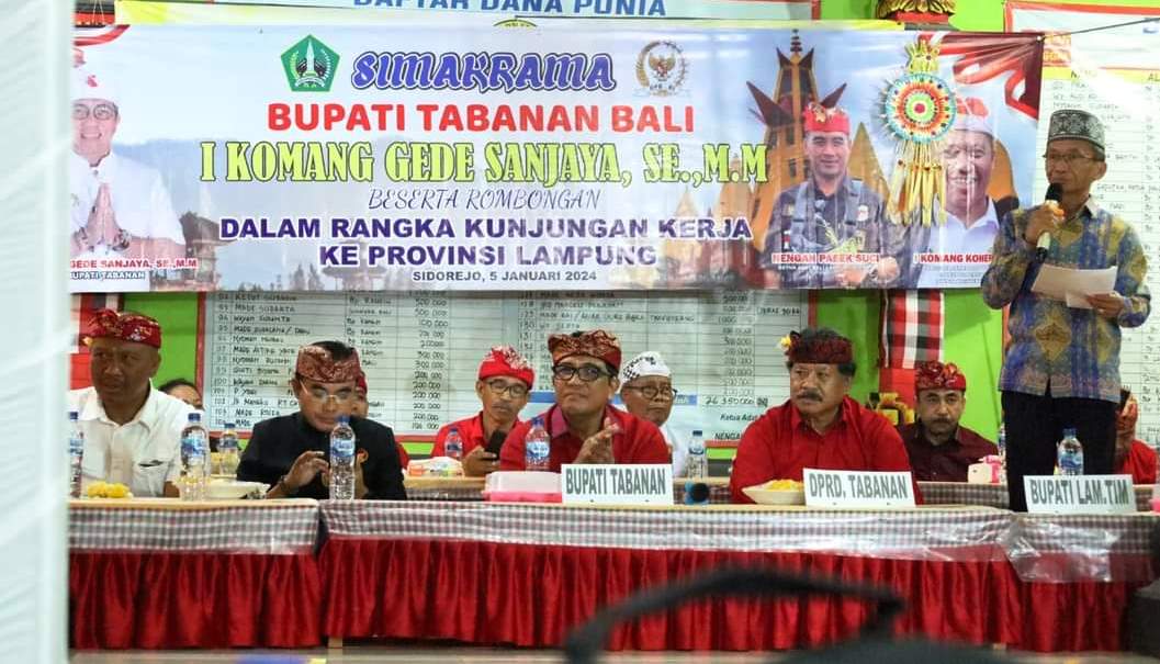 Bahas Pariwisata, Bupati Tabanan Simakrama ke Lampung Timur