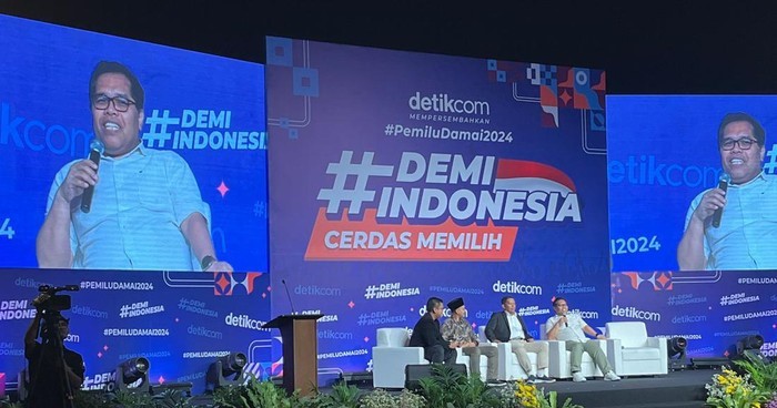 Ketua Komisi Penyiaran Indonesia Daerah (KPID), M Aulia Assyahidin diacara #DemiIndonesia Cerdas Memilih di Semarang, Senin (5/2/2024).Foto: Tara Wahyu/detikJateng