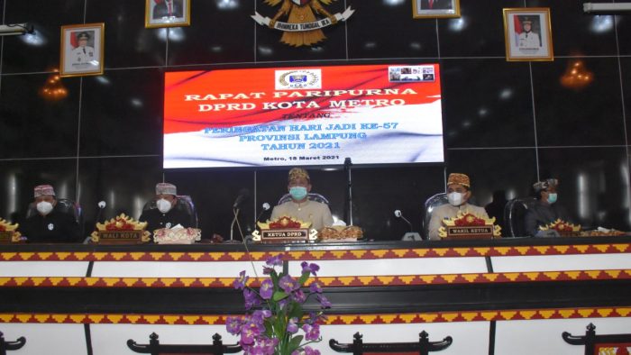 Paripurna HUT Provinsi Lampung ke-57 DPRD Kota Metro