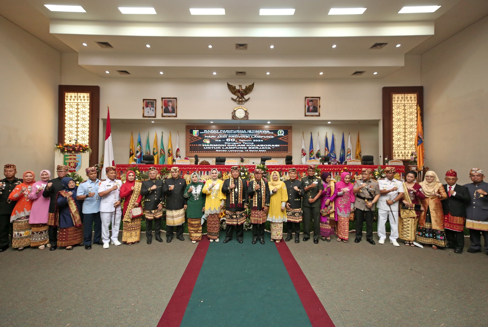 Rapat Paripurna Istimewa HUT Provinsi Lampung ke- 60 Tahun