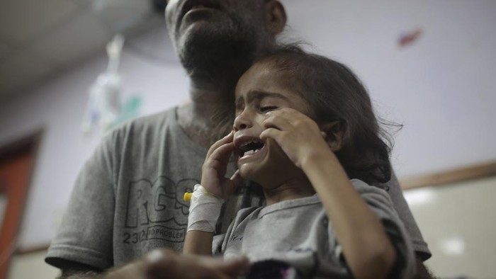 Potret anak-anak di Gaza. (Foto: AP/Jehad Alshrafi)