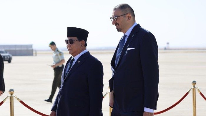 Prabowo tiba di Yordania (dok istimewa)