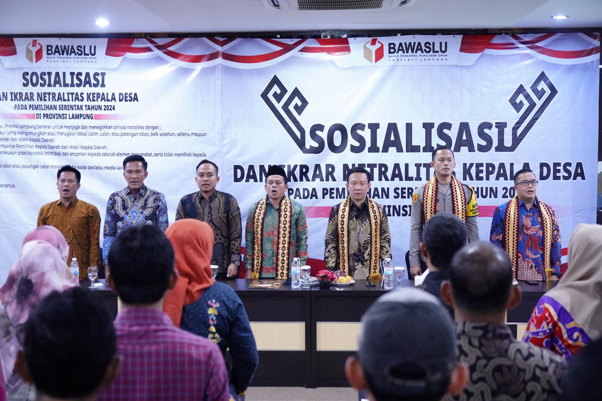 Kapekon di Pringsewu Ucap Ikrar Netralitas Pada Pemilukada Serentak 2024