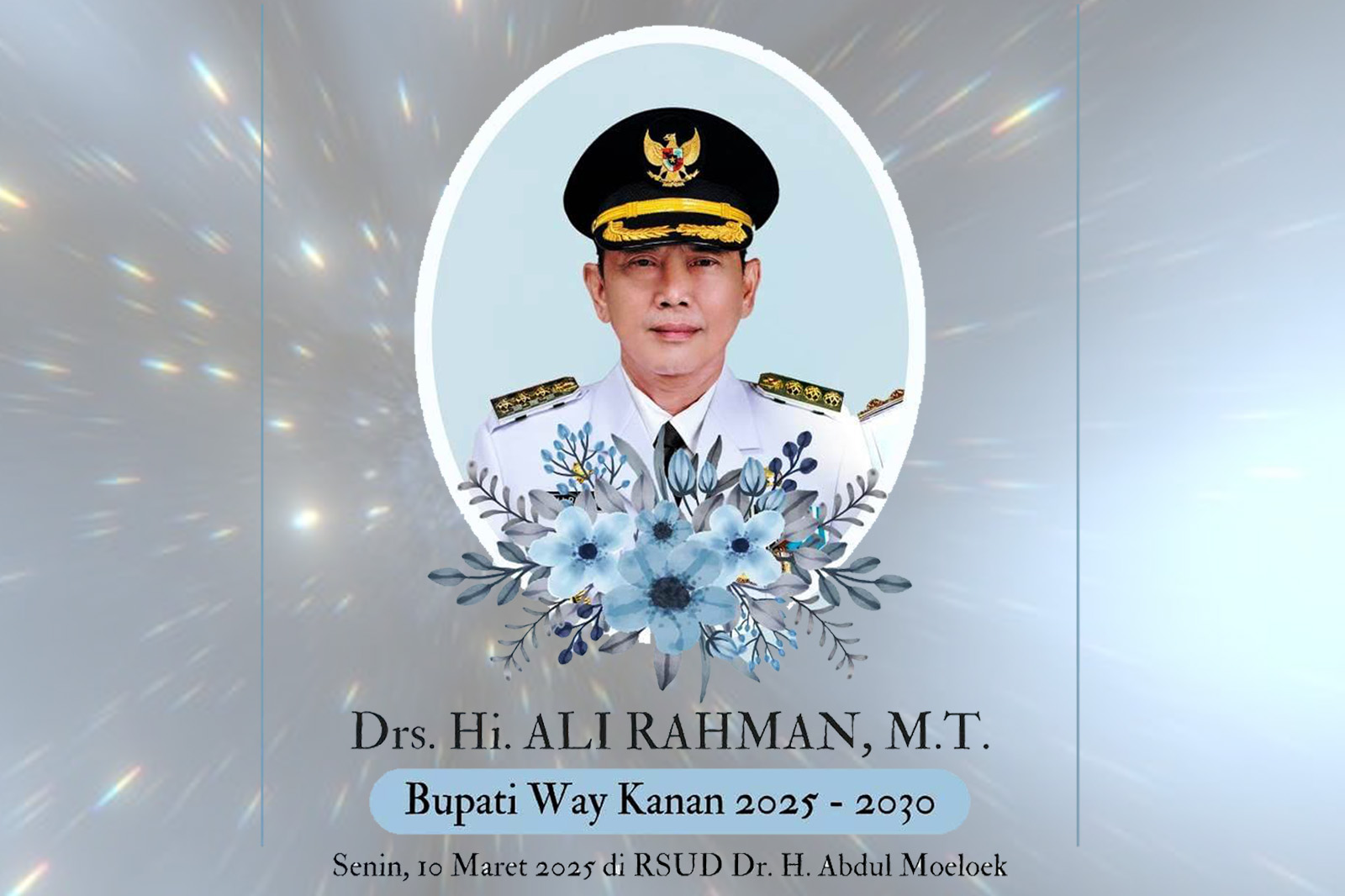 Almarhum Bupati Waykanan Ali Rahman