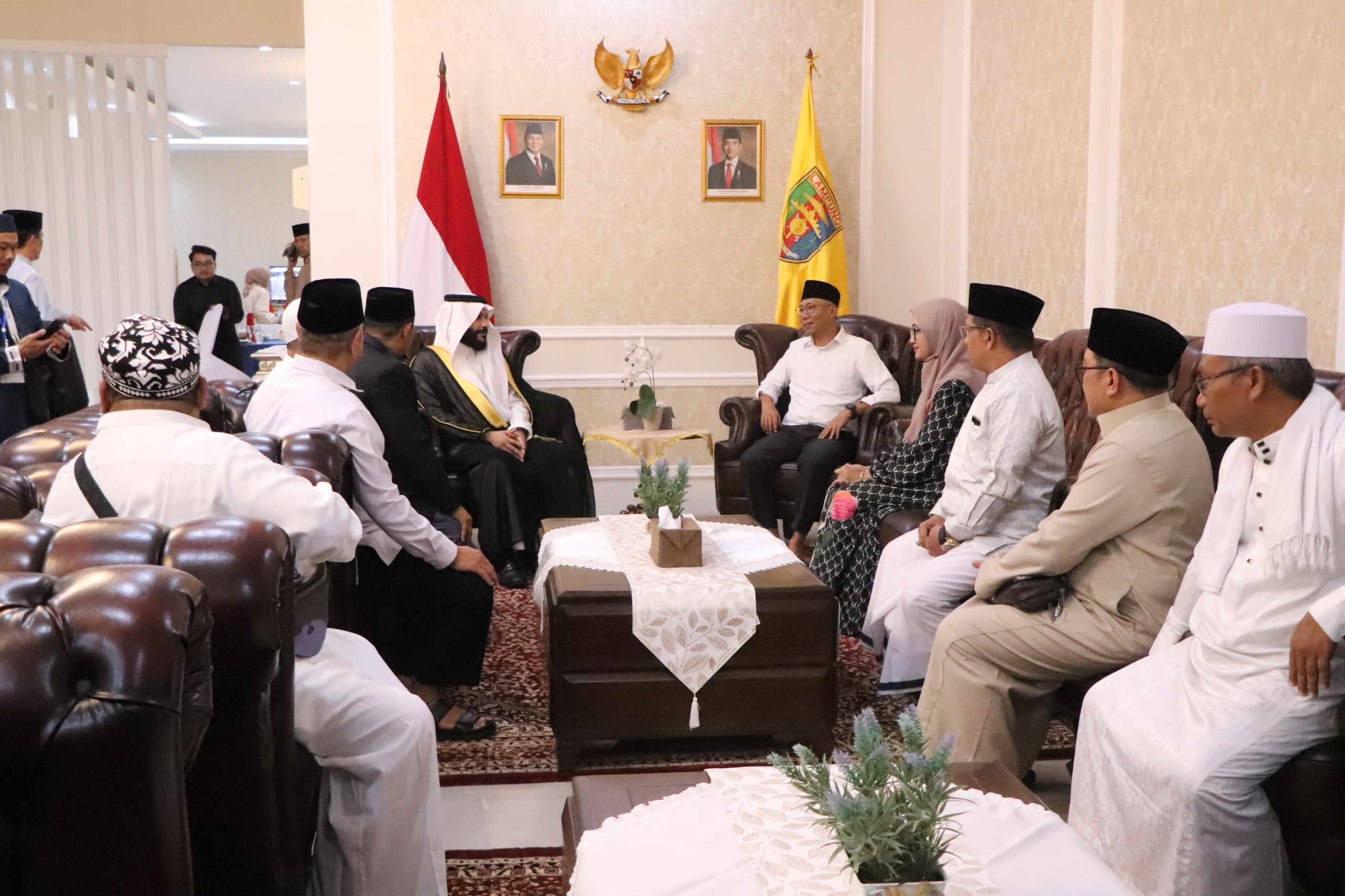 Gubernur Lampung Terima Audiensi Imam Besar Arab Saudi, Syaikh Abdurrahman Al-Ausy