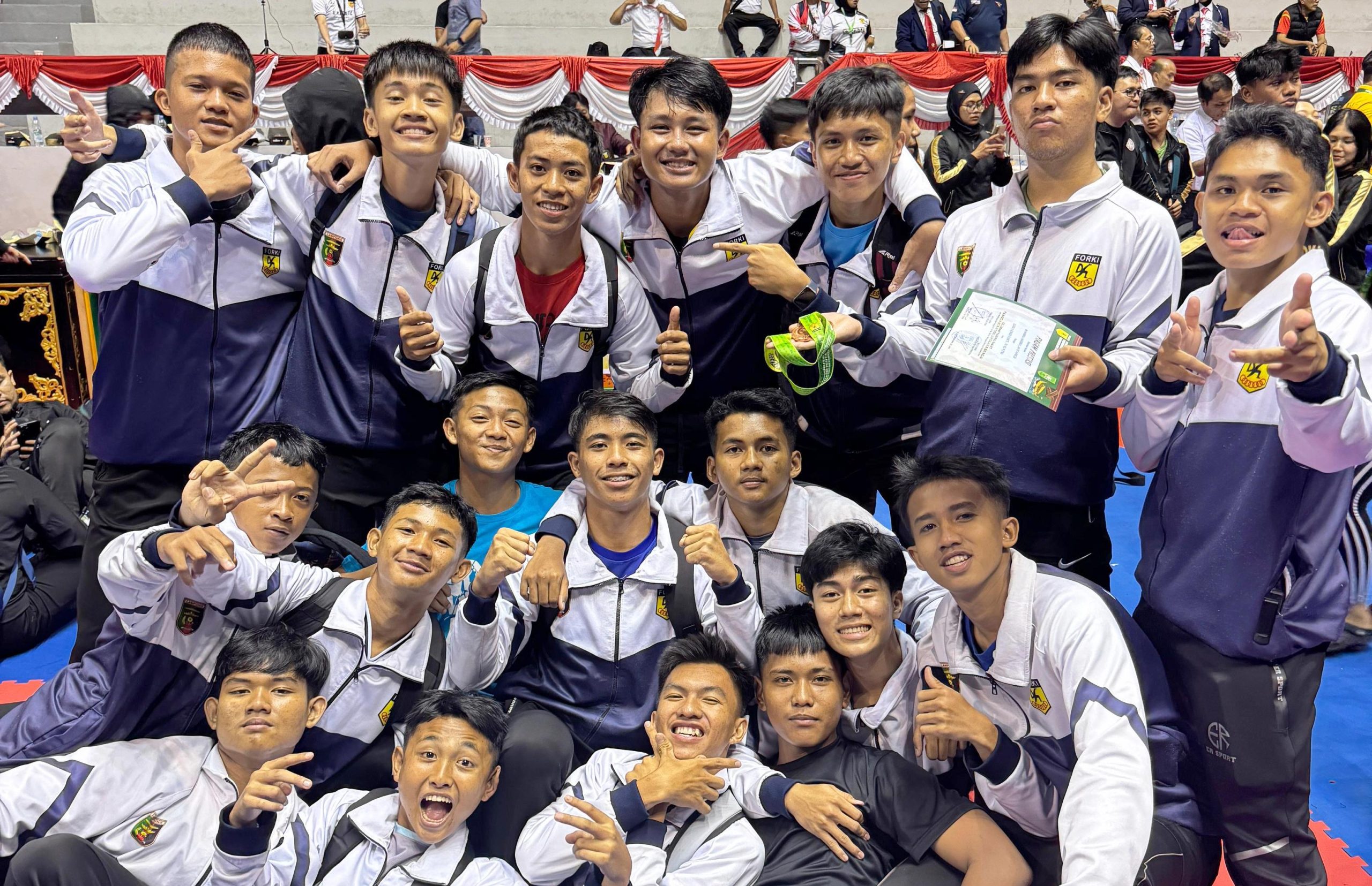 Karateka Lampung Bawa Pulang 12 Medali Dari Kejurnas Riau