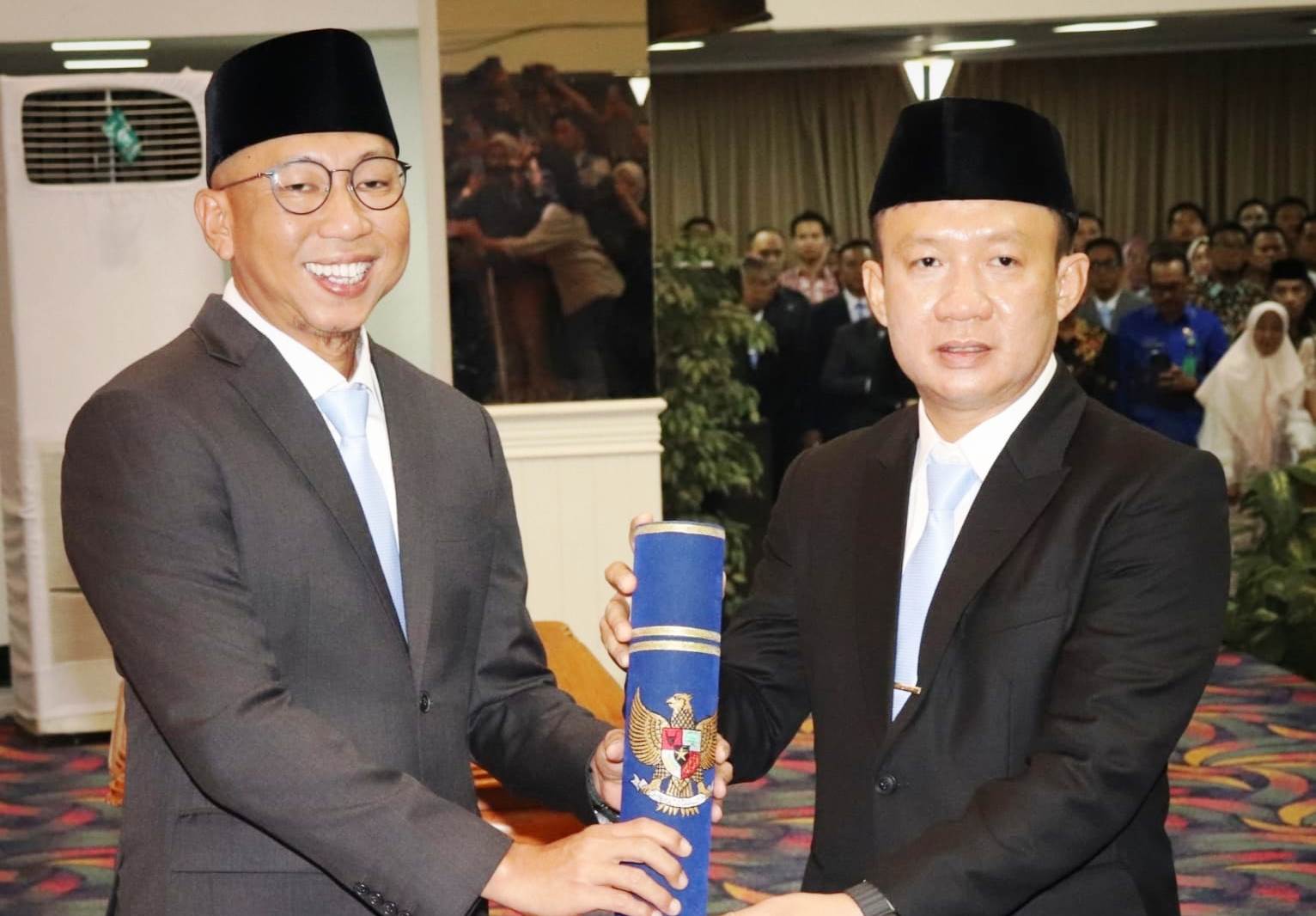 Gubernur Rahmat Mirzani Djausal Lantik Marindo Kurniawan Sebagai Sekda Provinsi Lampung