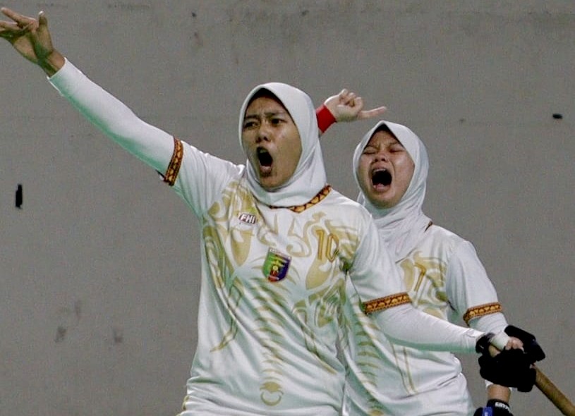 Tim Putri Lampung Tantang Putri DKI U-21 di Final Kejurnas Hockey Junior Indoor