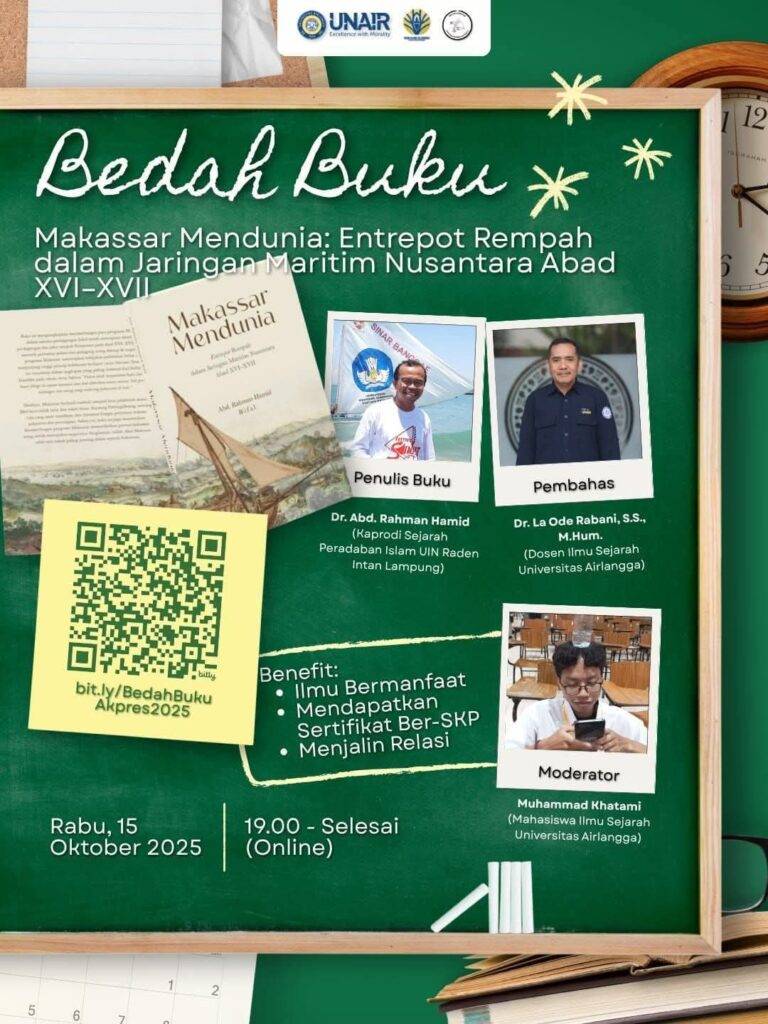 “Makassar Mendunia” Karya Dosen UIN RIL Dibedah di Universitas Airlangga