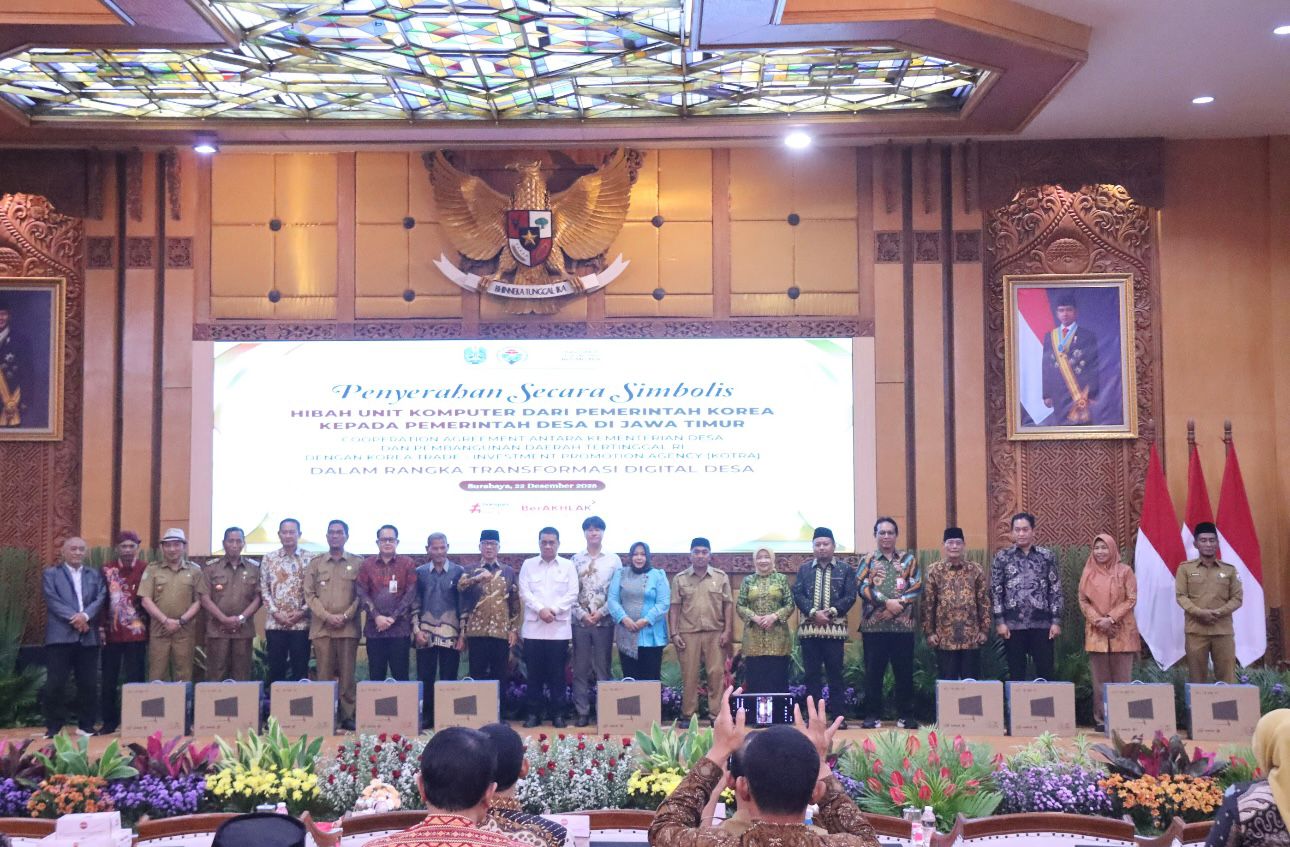 Wabup Malang Hadiri Penyerahan Ribuan PC Korea untuk Pemdes se-Jawa Timur