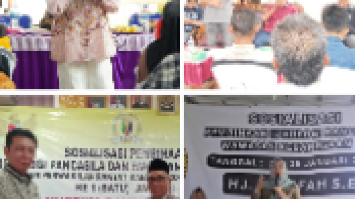 Bandar Lampung– DPRD Provinsi Lampung melaksanakan kegiatan Sosialisasi Pembinaan Ideologi Pancasila pada 17–18 Januari 2026. Kegiatan ini dilaksanakan oleh Pimpinan dan Anggota DPRD Provinsi Lampung Daerah Pemilihan (Dapil) III di wilayah daerah pemilihannya (Pringsewu, Pesawaran, Metro). Pelaksanaan Sosialisasi Pembinaan Ideologi Pancasila tersebut merupakan tindak lanjut dari rapat Badan Musyawarah (Banmus) DPRD Provinsi Lampung yang membahas agenda kerja DPRD, khususnya terkait penjadwalan kegiatan sosialisasi yang dilaksanakan pada bulan Januari 2026. Daerah Pemilihan III DPRD Provinsi Lampung secara garis besar meliputi wilayah Kabupaten Pesawaran, Kabupaten Pringsewu, dan Kota Metro. Kegiatan sosialisasi dilaksanakan di wilayah tersebut dengan melibatkan unsur masyarakat sesuai dengan ketentuan peraturan perundang-undangan yang berlaku. Kegiatan ini merupakan agenda rutin DPRD Provinsi Lampung yang bertujuan untuk memperkuat pemahaman masyarakat terhadap nilai-nilai Pancasila sebagai dasar negara dan ideologi bangsa, serta sebagai pedoman dalam kehidupan bermasyarakat, berbangsa, dan bernegara.Melalui kegiatan Sosialisasi Pembinaan Ideologi Pancasila ini, DPRD Provinsi Lampung berharap dapat meningkatkan kesadaran ideologis masyarakat, memperkuat persatuan dan kesatuan bangsa, serta menjaga nilai-nilai kebangsaan dalam bingkai Negara Kesatuan Republik Indonesia (NKRI). Red