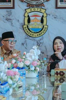 Gubernur Rahmat Mirzani Djausal dan Wali Kota Eva Dwiana Bahas Penanganan Banjir