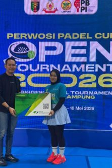 BPJS-TK Berikan Perlindungan bagi Atlet Padel di Perwosi Padel Cup Tournament