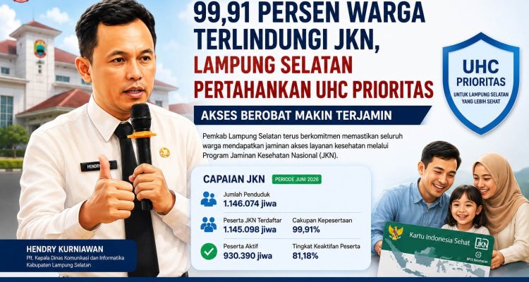 Akses Berobat Kian Terjamin, 99,91 Persen Warga Lampung Selatan Terlindungi JKN