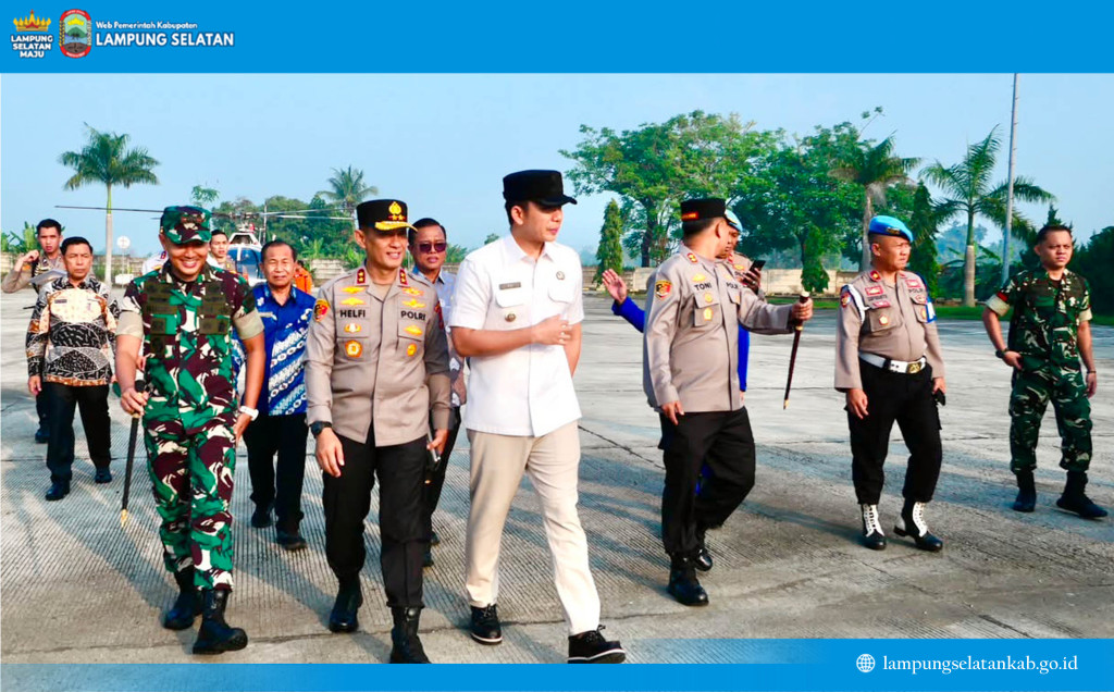Kunker, Kapolda Lampung Disambut Langsung Bupati Radityo Egi Pratama