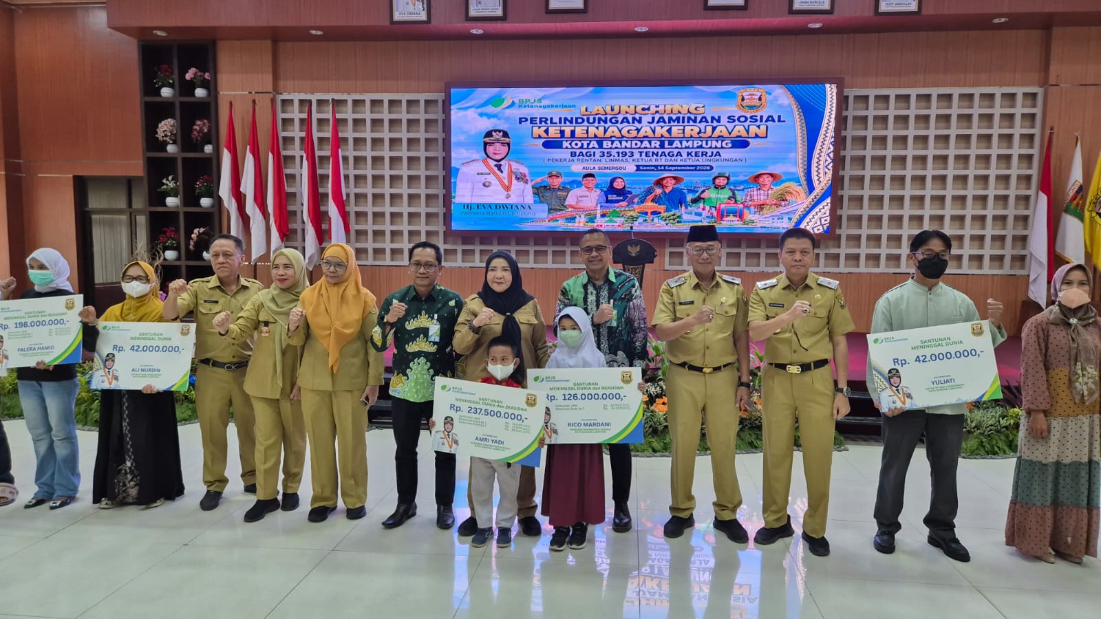 Pemkot Bandar Lampung Lindungi 35.193 Pekerja Rentan Melalui BPJS-TK