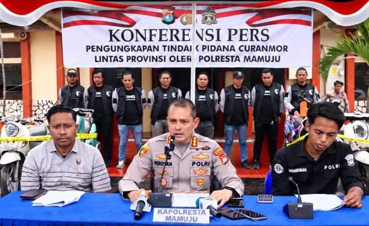 Polresta Mamuju Ungkap Kasus Curanmor Lintas Provinsi